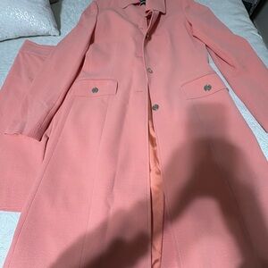 DOLCE and GABBANA Vintage Coral Single-Breasted Long Blazer Size 46